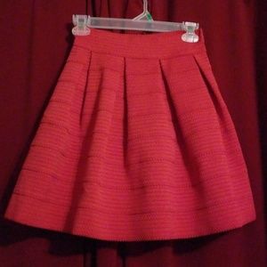 Express red skater skirt